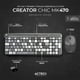 thumbnail image 2 of Kit Teclado y Mouse ACTECK CREATOR CHIC COLORS MK470 Inalambrico USB 2.4Ghz Delgado Gris AC-935180 gris Acteck NA, 2 of 7