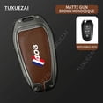 thumbnail image 4 of For Peugeot 408 A 3 buttons key case Zinc Alloy Leather Car Key Case Cover 3008 4008 5008 RCZ 308 2008, 4 of 9
