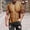 Khaki#255, variant on Hemlock Mens Summer Tops Swim Short Sleeve Tshirts Workout Button Up Dress Shirts,Fashion Casual 3D Digital Printing Muscle Exercise Fitness T-Shirt Top Blouse,White M
