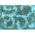 thumbnail image 1 of Ahgly Company Indoor Rectangle Abstract Light Blue Modern Area Rugs, 2' x 4', 1 of 4