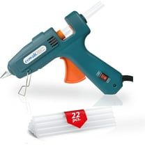 Cowatl Professional Hot Glue Gun and Sticks Set Full Size 60W High Power Fast Heating Heavy Duty Silicone Glue Gun Kit for Crafts, DIY Repairs