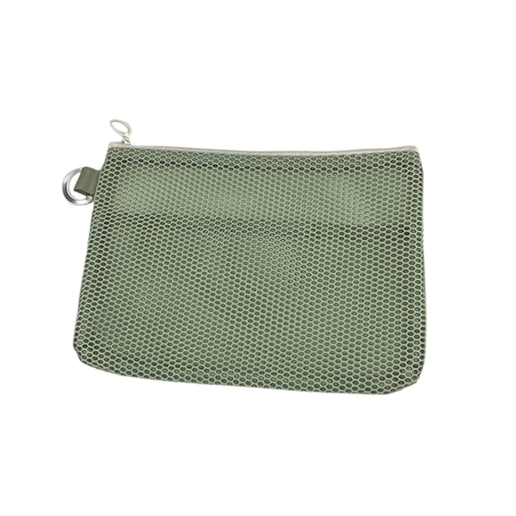 Small Mesh Travel Pouch Portable Mini Organizer Bag For Sundries Zippered Mesh Cosmetic Bag Lightweight Pouch For Coin Cards And Documents