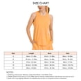 thumbnail image 5 of Camiseta sin mangas de entrenamiento para mujer, cuello redondo, secado rápido, transpirable, sin mangas, camiseta deportiva con rayas reflectantes para correr naranja 10, 5 of 5