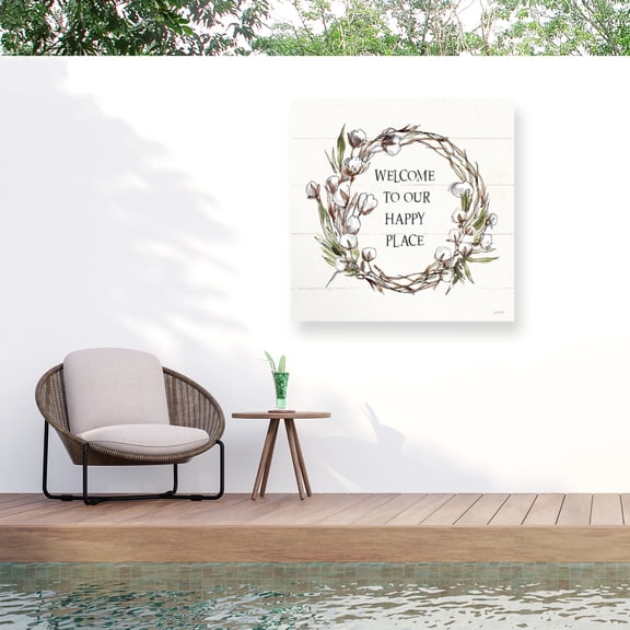 Anne Tavoletti 'Country Life VII Welcome' Outdoor Canvas