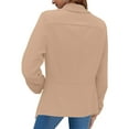 thumbnail image 4 of Frontwalk Oversized Casual Blazers For Women Long Sleeves Open Front Basic Lightweight Solid Blazer Jacket For Work Casual Wear Size S-5XL, 4 of 4