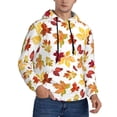 thumbnail image 2 of Honeii Autumn Leaves 1 Pattern Mens Hoodies Men's Loose Sleeve Sweatshirt,Pullover Hooded Sweatshirt for Men,Essentials Hoodie-XX-Large, 2 of 7