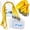 Yellow-4 X 3 inches, variant on 4x3 Name Tags Badge Holder With Lanyard 50 Pack Waterproof Horizontal Id And 50 Lanyards Nametag For Conferences Events Meetings (black 4 X 3 Inches)