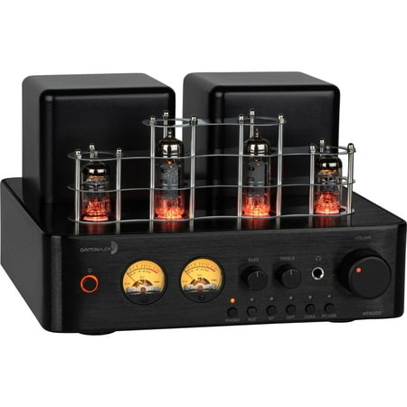 Dayton Audio HTA100 100 Watts Continuous Power 2.0 Channel Audio Power Amplifier with Bluetooth