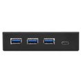 thumbnail image 4 of 3-Port USB3.0 + 1 Port USB3.1 TypE C Interface Alloy Expansion Card Panel Black, 4 of 4