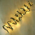 thumbnail image 3 of Efavormart 10 FT 30 LED Green Leaf Battery Operated Fairy String Lights Party Home Kitchen Bar Decoration, 3 of 10