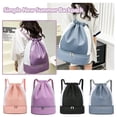 thumbnail image 2 of Backpack Drawstring High Capacity Gym Bag Simple New Summer Backpack New F5, 2 of 8