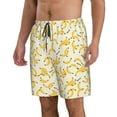 thumbnail image 2 of Disketp Men'S Swim Trunks Hawaiian Breathable Surf Beach Swimsuits Mesh Lining Beach Shorts With Pockets-Banana, 2 of 9