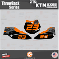 thumbnail image 3 of Kalair GFX Graphics Kit for Ktm 65SX SX65 (2009-2015) Throwback Series, 3 of 5