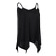 thumbnail image 1 of Las mujeres sexy correa de espagueti tops cuello en v plisada camisola negro 3xl Sunnimix tirante de espagueti sin mangas, 1 of 8