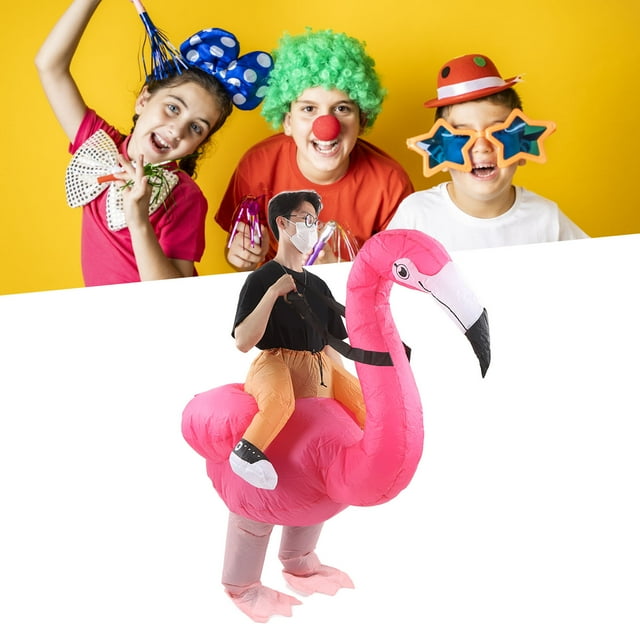 Costume Gonflable Flamingo, Costume Flamingo Longue Durée Facile à Ranger pour Festivals
