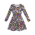 thumbnail image 1 of Girls Dress Halloween Pumpkin Lantern Ghost Costume Dress 10, 1 of 7