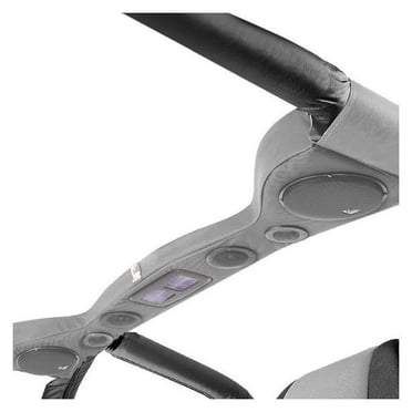Barre De Son VDP 6 Haut-parleurs Gris Texturé Pour Jeep Wrangler 1987-2002 - Son Cristallin Et Résistant Aux Intempéries