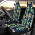 thumbnail image 3 of Haiem Colorful Pineapples Printed Car Seat Covers Set of 2, Universal Fit Car Seat Covers,Protective Seat Covers,Comfortable Car Seat Covers, Easy Installation Seat Covers, Vehicle Seat Covers, 3 of 9
