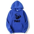 thumbnail image 1 of Chandail Imprimé Hip hop pug pour Hommes et Femmes (Bleu, 2TG), 1 of 10