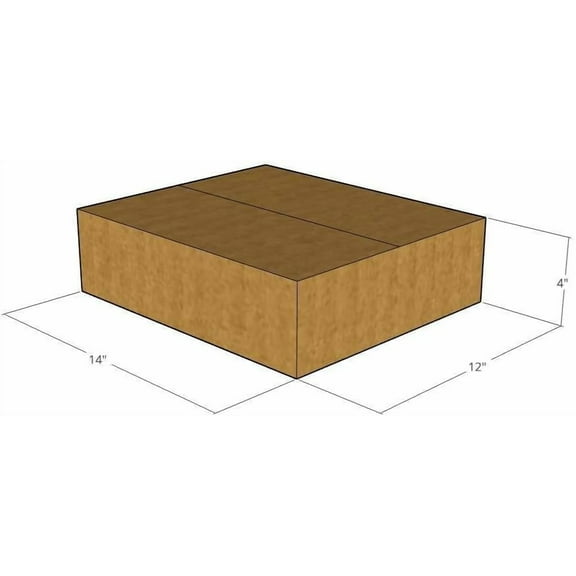 14" x 12" x 4" Corrugated Boxes 32 ECT (Pack of 10-14x12x4) | Quality Moving Boxes. Great for Shipping Boxes for Business, Office or Home.
