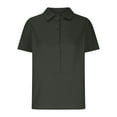 thumbnail image 6 of Harpily Shirts for Women Linen Shirts For Women Short Sleeve Button Down Up Shirt Casual Collared V Neck Tops Shirts Blouses Trendy Summer Tops, 6 of 6