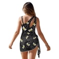 thumbnail image 2 of Jiueut Bee Print Girls Swimsuit Quick Dry One Piece Swimsuits with Mesh Cover Up Skirt Cut Out Summer Bathing Suit Swimwear, 2 of 7
