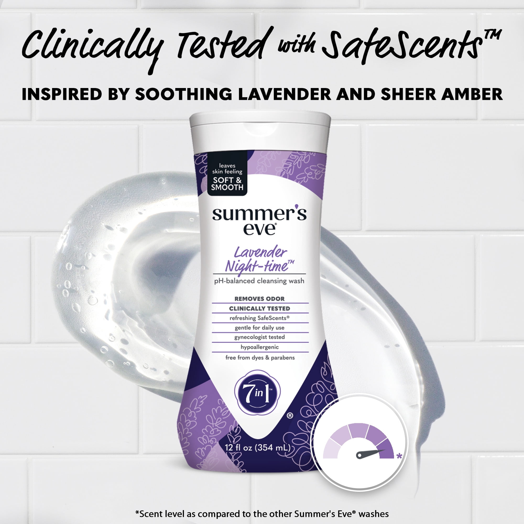 Summer’s Eve Lavender Night-Time Daily Feminine Wash, 12 oz