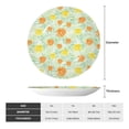 thumbnail image 2 of Disketp Tree Palms Lemon Ceramic Plate Dinner Plates Bone China Decorative Plates Art Ceramic Ornaments for Wall Hanging Decoration -7in, 2 of 6