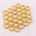 thumbnail image 4 of 30 Pcs Dreadlocks Metal Hair Cuffs Braiding Beads Hair Accessory Hair Decoration Filigree Tube(Golden), 4 of 6