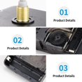thumbnail image 4 of Silent Quartz Clock Mechanism Movement Kits,DIY Wall Clocks Mechanism Parts Motor Replacement(Black), 4 of 5