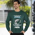 thumbnail image 3 of Christmas Sweatshirt, Papa's Fishing Sweatshirt, Love Fishing & Being Papa Gift for Grandpas & Dads, Unique Fisherman Sweater, 3 of 5