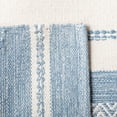 thumbnail image 6 of SAFAVIEH Striped Kilim Tabitha Striped Cotton Area Rug, Ivory/Blue, 8' x 10', 6 of 7