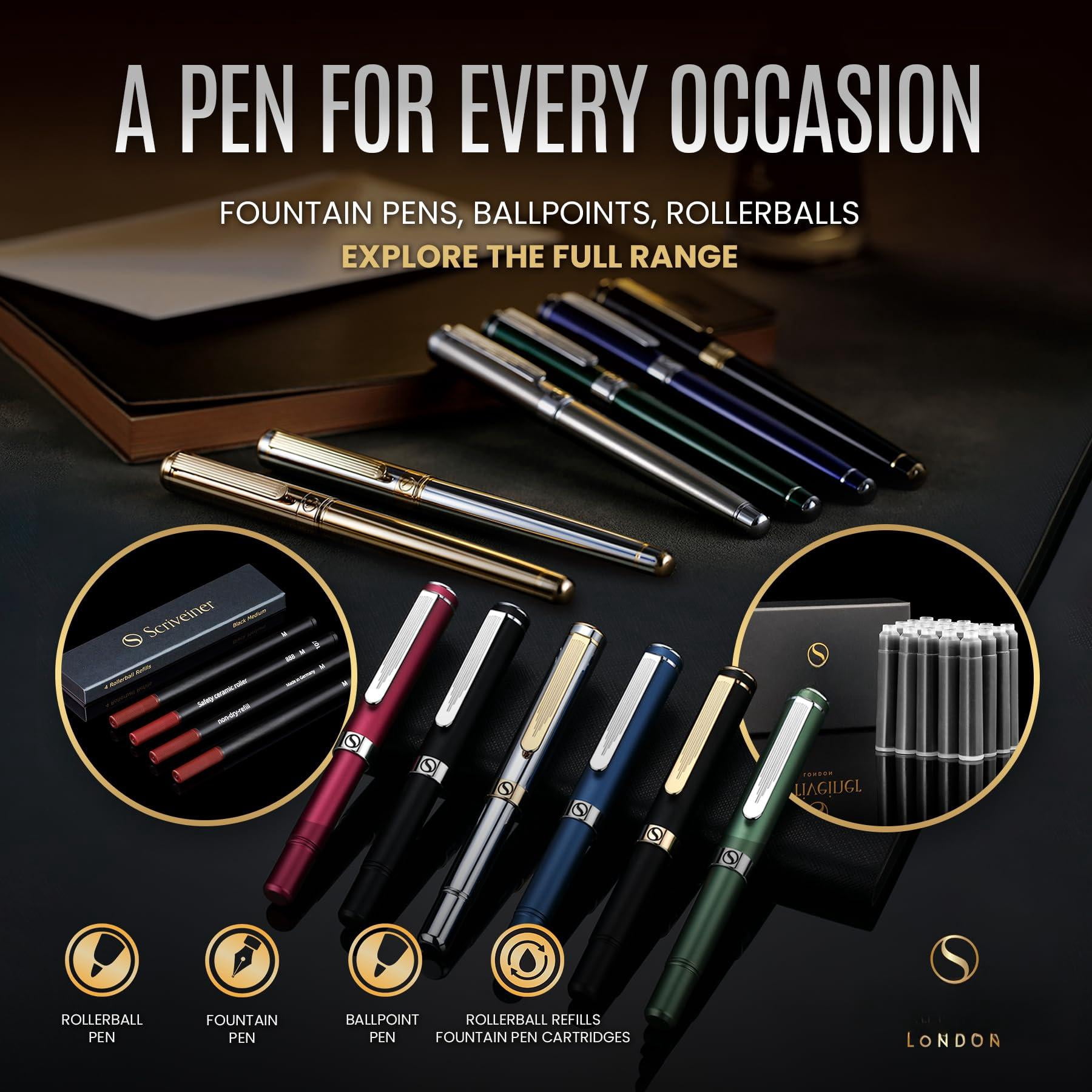 Personalized Racing Green Ballpoint Pen - Stunning Lacquer Luxury With Chrome Finish  Schmidt Ink Refill Engraved Ball Point Gift Set For Men & Women Custom Engraving