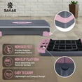 thumbnail image 6 of Adjustable Height Aerobic Stepper Set, Multiple Bundle Options with Dumbbells, Kettlebell, Waist Trimmer, Ankle Weights or Weighted Vest, Workout Exercise Step Platform w/Level Risers, 4 Colors, 6 of 12