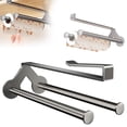 thumbnail image 2 of Versatile Paper Towel Holder for Kitchen and Bathroom Use with Under Shelf Wall or Ceiling Mount Space Saving Design for Standard, 2 of 6