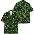 thumbnail image 2 of St Patrick Day Bigfoot Shirts Funny Hawaiian Shirt For Men Sasquatch Mens Hawaiian Shirts Short Sleeve Button Down Shirt, 2 of 7