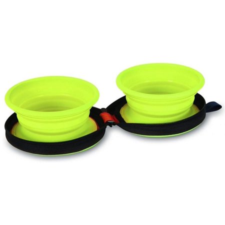 UPC: 0029695234996 | Petmate Silicone Travel Duo Bowl Medium