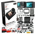thumbnail image 1 of SJCAM SJ11 Active 4K Dual Touchscreen Action Camera | Waterproof Cam with Front & Rear Display | Vlog-Ready for Adventure, Biking, Diving(SJ11) + 50-in-1 Action Accessory Kit + 64GB Card + More, 1 of 7