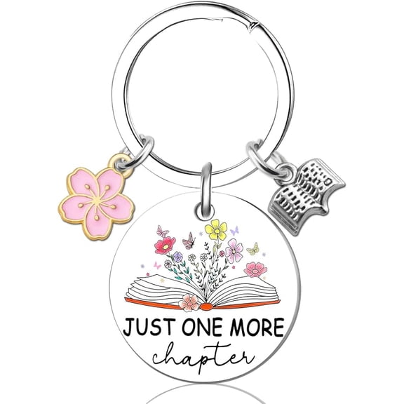 Book Lover Gift Bookish Keychain Gifts for Women Book Things for Book Lovers Book Stuff Gifts for Readers Women Men Bibliophile Book Keychain Bookish Accessories Gift for Readers