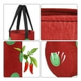 thumbnail image 5 of TSV 13.8 in Red Non-Woven Hanging Planters with 13 Growth Ports (2 Count), 5 of 7