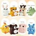 thumbnail image 4 of CSChome Animal Crochet Kit Crochet Material Kit Cartoon Shape Crochet Plush Knitting Starter Set for Adults Kids Beginner, 4 of 6