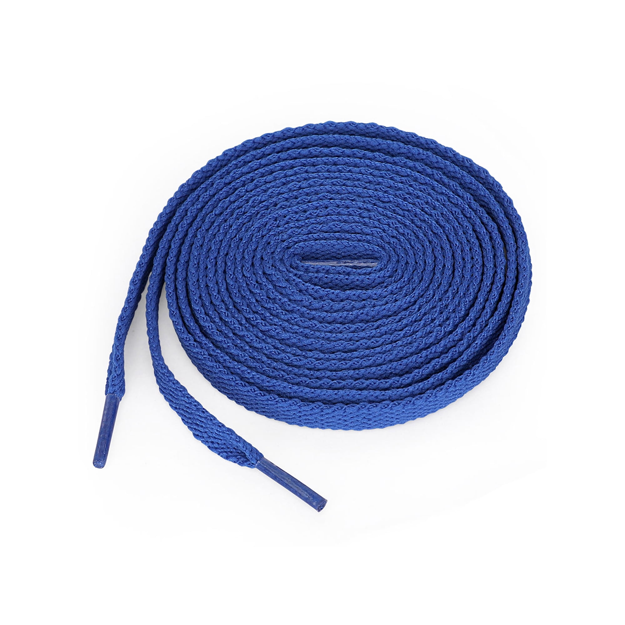 INSPIRE CHIC 5 Pairs Flat Athletic Shoelaces Durable Polyester Sneaker Laces for Sports Shoes Replacement Shoe Strings Blue 60 cm/24