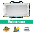 thumbnail image 5 of Hippocampus Collapsible Bucket Tote Bag Shopping Basket Oxford Cloth Picnic Basket with Reusable, Foldable, and Large Capacity Features, 5 of 7