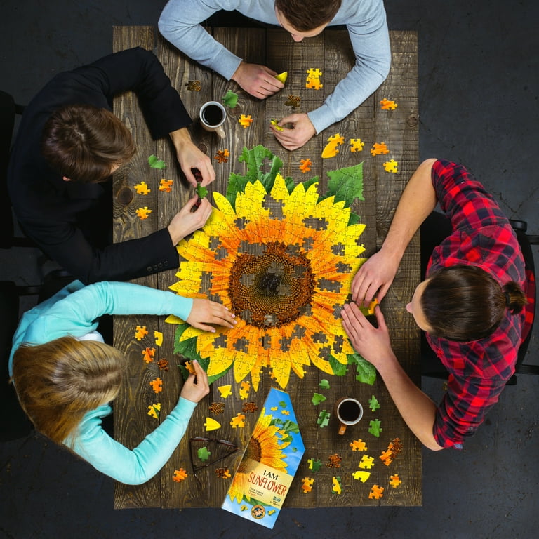 Madd Capp 350-Piece I Am Sunflower Floral Shaped Jigsaw