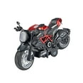 thumbnail image 3 of KLKCMS Modèle de Moto Ornements en Alliage Moto à Rétrofriction Jouet pour Ados Garçons Enfants Rouge, 3 of 9