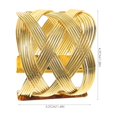 thumbnail image 2 of unbranded 6Ud Decorativos De Metal Dorado Para Servilletas Con Estilo Europeo Para Bodas Y Eventos, 2 of 6