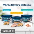 thumbnail image 5 of Blue Buffalo Tastefuls Wet Cat Food Paté Variety Pack Chicken Turkey & Chicken Ocean Fish & Tuna, 5.5 oz. Cans (12 Count) (Pack of 13), 5 of 10