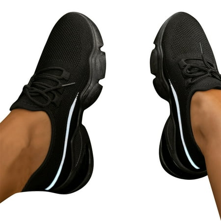

HIBRO Women Shoes Women s Casual Breathable Mesh Fabric Sports Shoes Warm Non-slip Shoes Women s Shoes