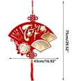 thumbnail image 3 of Holloyiver Chinese New Year Decorations, Spring Festival Door Pendant, Chinese Hanging Ornament with Tassel, Decoration for New Year Spring Festival Home Office Decorations, 3 of 7