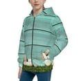thumbnail image 2 of Kdxio Wood Grain Pattern Kids Boys Girls Zip Up Hoodie 3D Printed Hooded Sweatshirt Hoody Coat with Pocket 7-12 Y-Small, 2 of 6